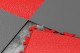 ilustrační foto - náhled na spoj - Fortelock Invisible - detail kombinace červené a grafitové dlaždice